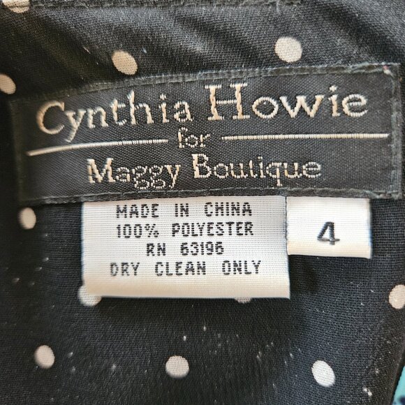 Vintage Late 80's Maggie Boutique Dress  S-4 - Picture 6 of 6